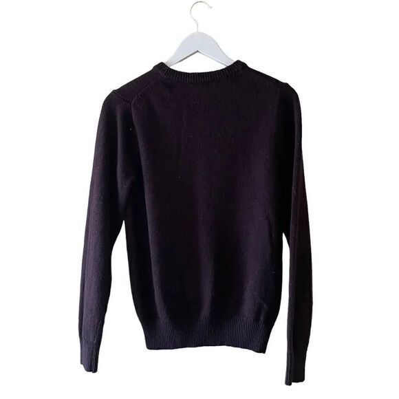Saks Fifth Avenue Wool Blend Puple Crewneck Cozy Mens Sweater SZ S - Picture 4 of 12